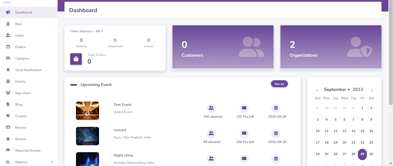 BookMyEvent - Ticket Sales and Event Booking & Management System with Website & Web Panels (SaaS) - Image 2