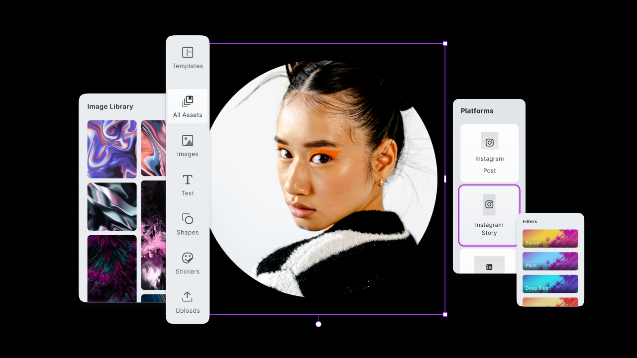 Canvux - SAAS Platform to Create Graphics, Images, Social Media Posts, Ads, Banners, & Stories